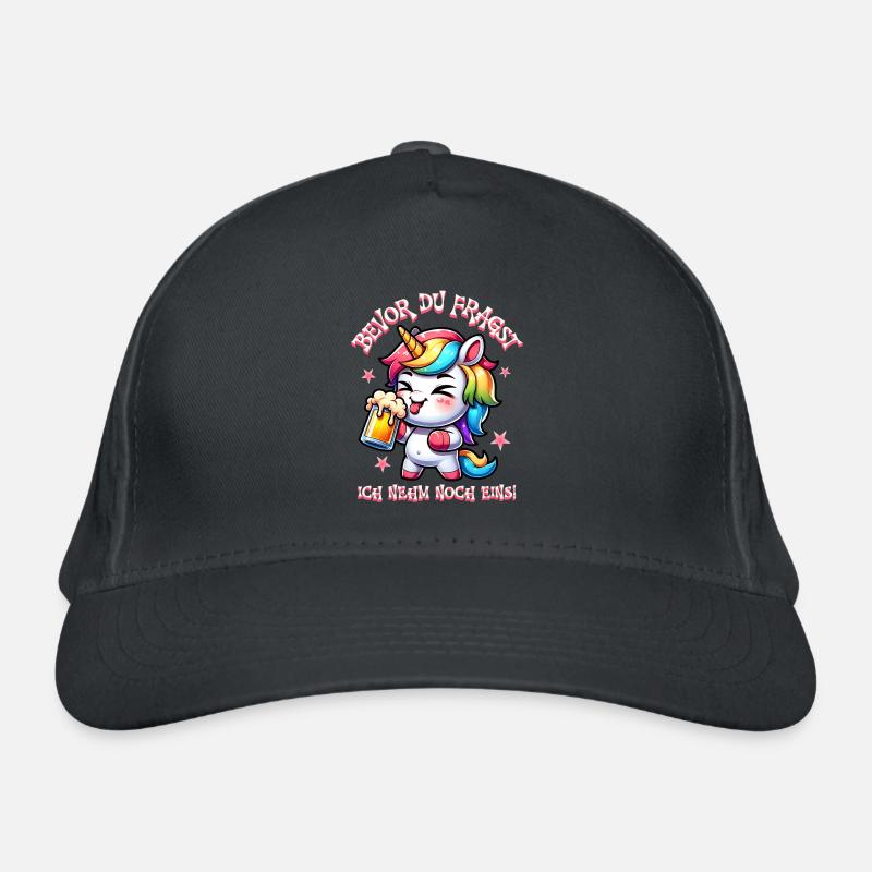 Célébration colorée de la bière licorne - Casquette classique bio - gris graphite