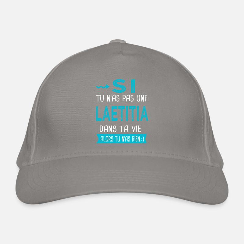 Laetitia Si tu n as pas une laetitia Casquette classique bio