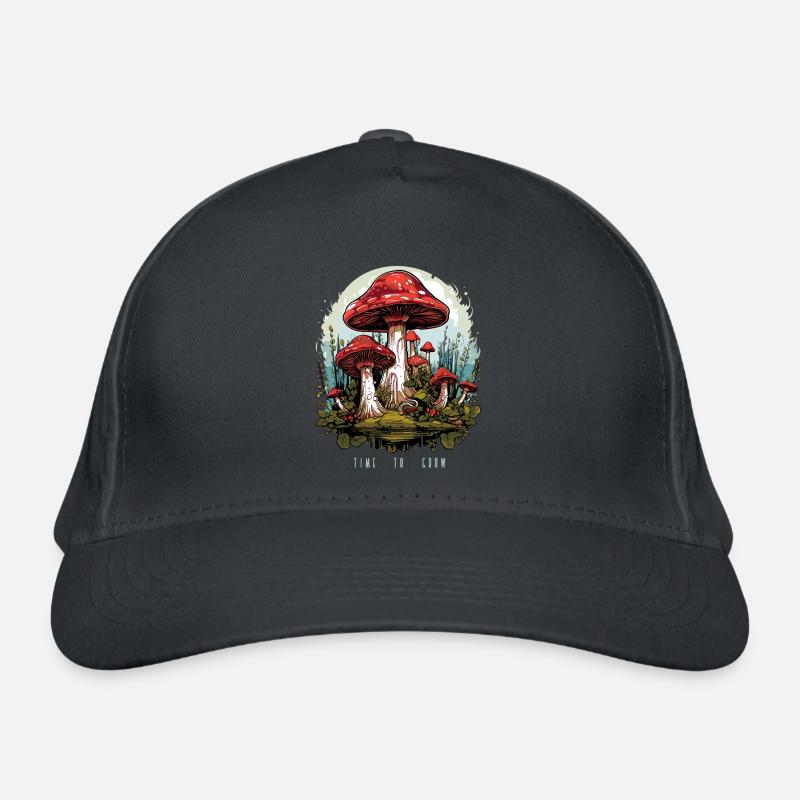 Toadstool time to grow Organic Baseball Cap