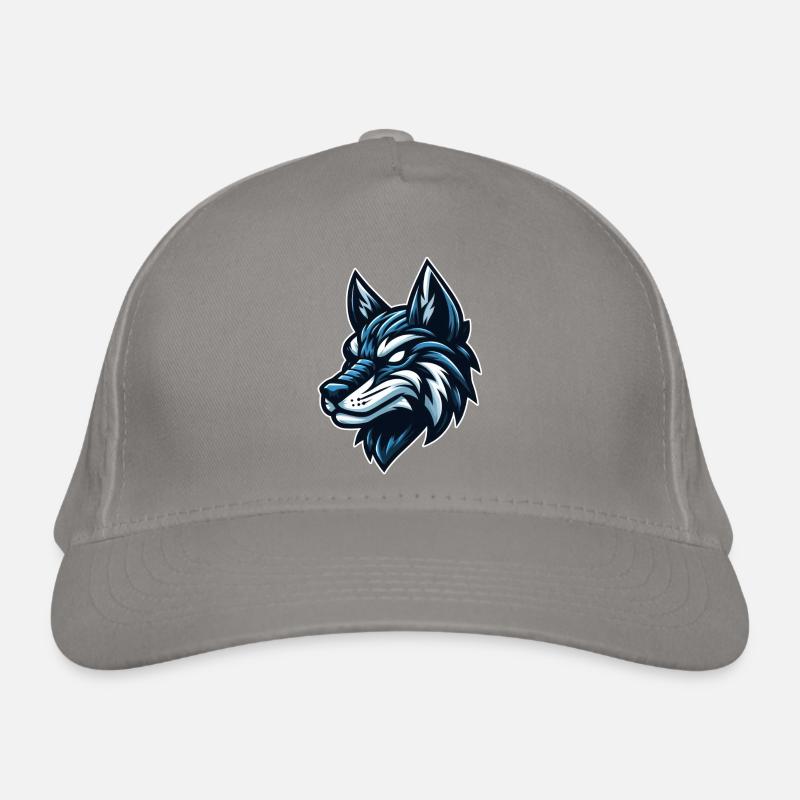 Glatter Wolf Bio-Baseballkappe