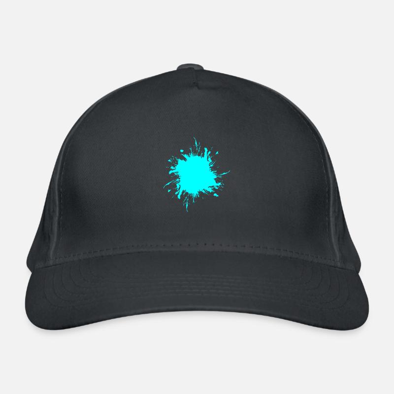 Fleck Farbe Gespritzt Schmutz schmutzig Bio-Baseballkappe