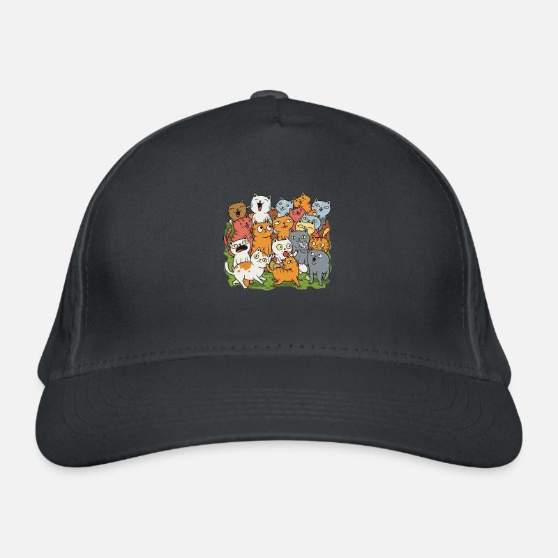 Beaucoup de chats heureux Casquette classique bio