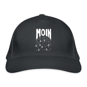 Moin einfach Moin - Bio-Baseballkappe - Graphite - Vorne
