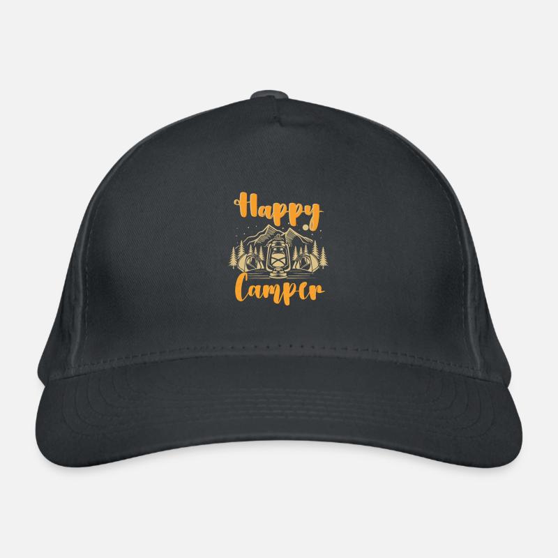 Fun Camping Randonnée Amoureux Cadeau Heureux Casquette classique bio