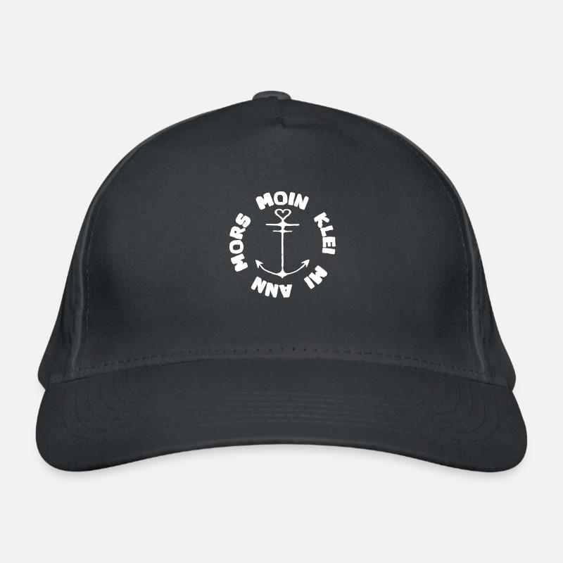 Moin Anker Klei mi ann Mors - Bio-Baseballkappe - Graphite