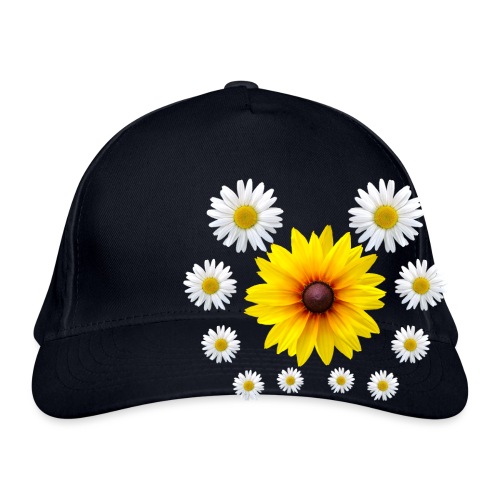 Sonnenhut Blume mit Margeriten Blüte Gänseblümchen - Bio-Baseballkappe