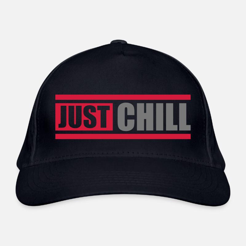 Text Logo Just Chill Bio-Baseballkappe