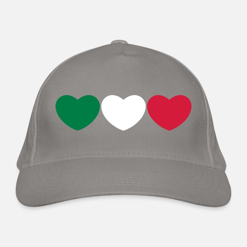Italien Herz Bio-Baseballkappe
