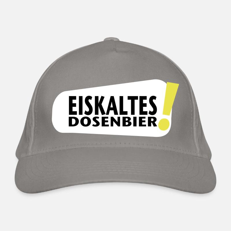 eiskaltes Dosenbier Bio-Baseballkappe
