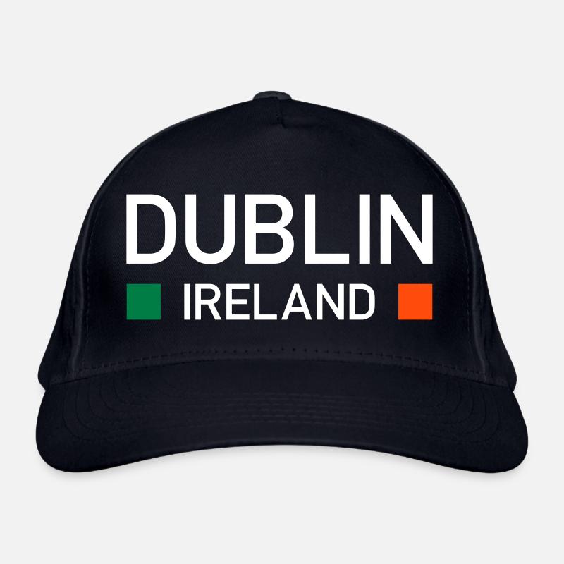 Dublin, Ireland (two squares) - Organic Baseball Cap - navy