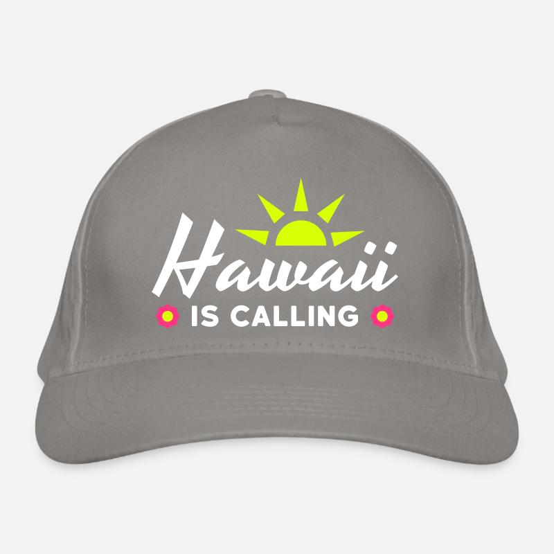 Hawaii is calling (Sonne, Sonnenstrahlen, Blüten) Bio-Baseballkappe