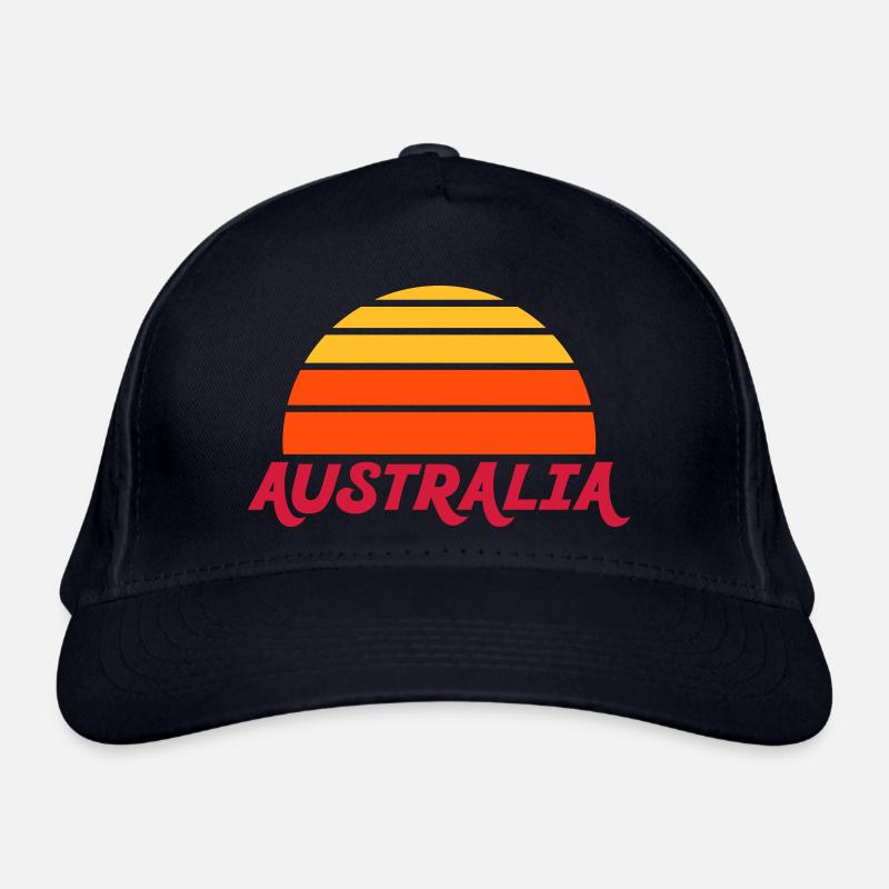 Australia (geteilte Halbsonne) Bio-Baseballkappe