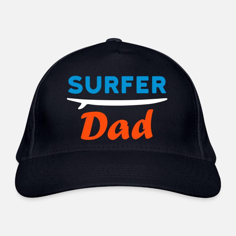 Surfer dad (Surfbrett) Bio-Baseballkappe