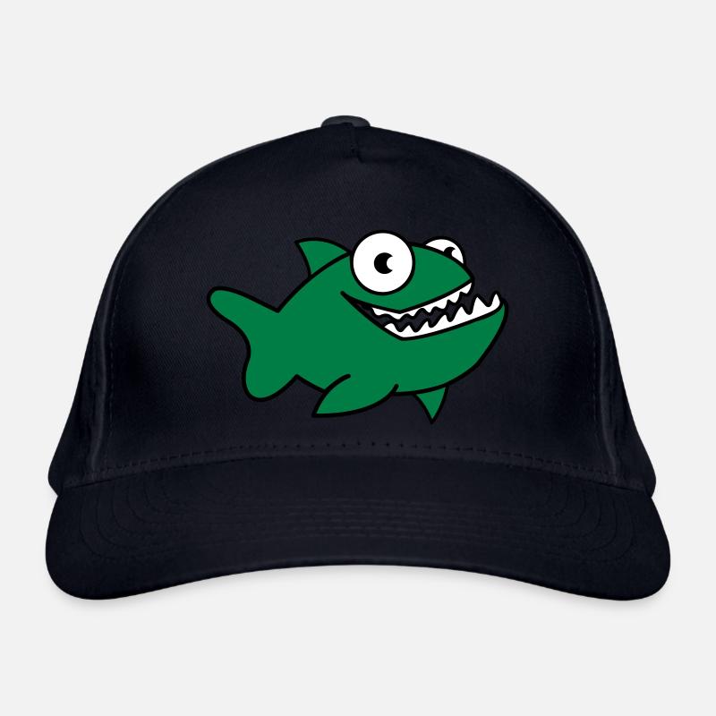 Piranha 01 Organic Baseball Cap