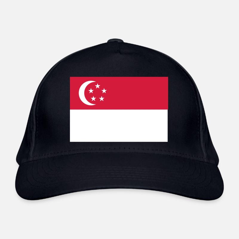 Drapeau de Singapour Casquette classique bio