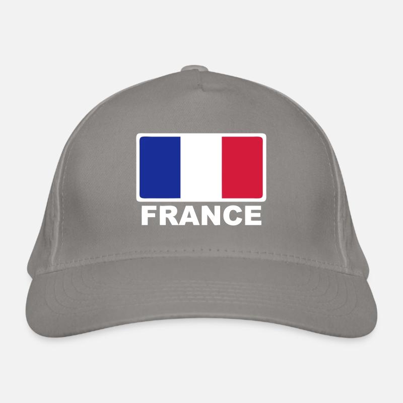 France drapeau tricolore Casquette classique bio