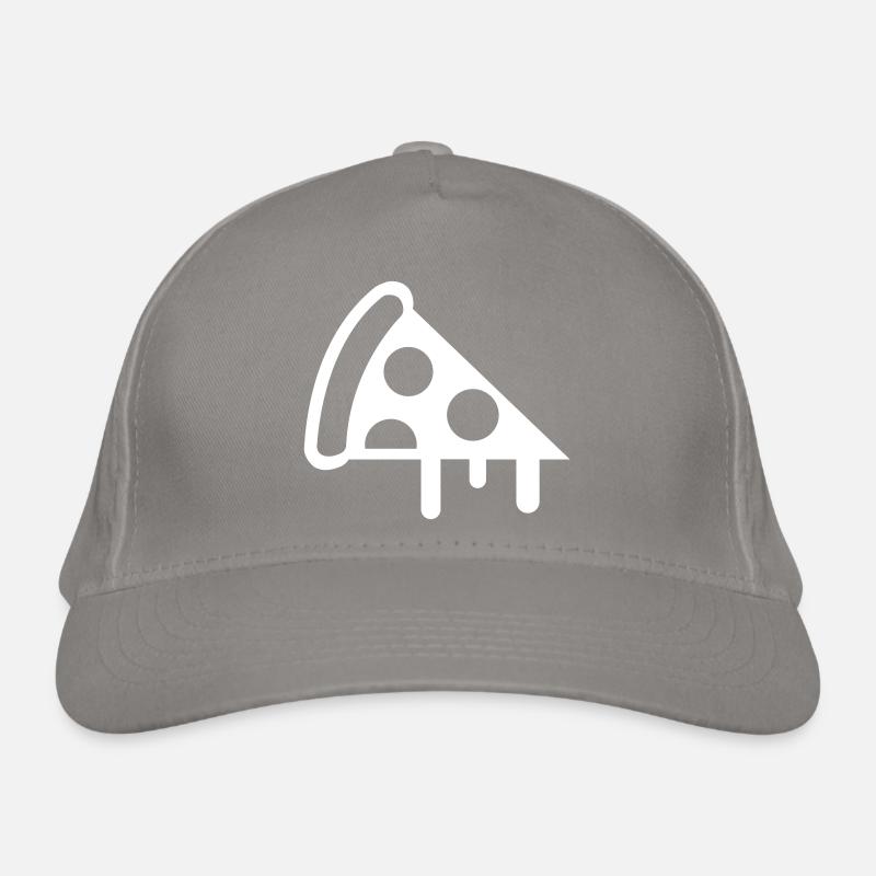 Pizza Icon Silhouette Bio-Baseballkappe