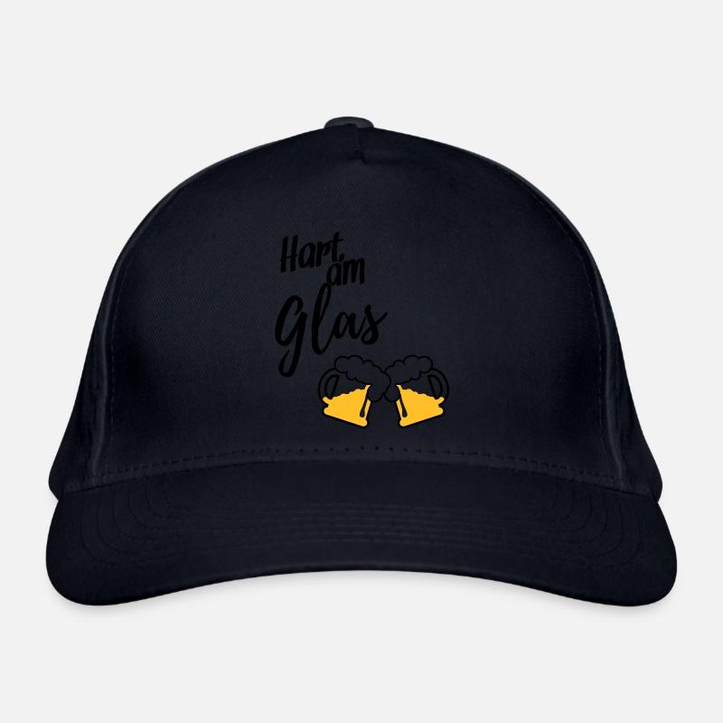 Hart am Glas Bio-Baseballkappe
