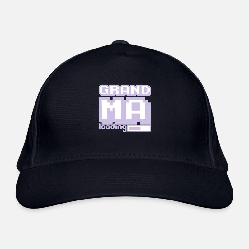 Pixel Grandma Loading Bar Gamer Videogame Organic Baseball Cap
