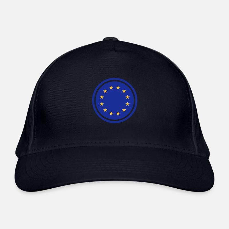 europeanflag_2c - Bio-Baseballkappe - Navy