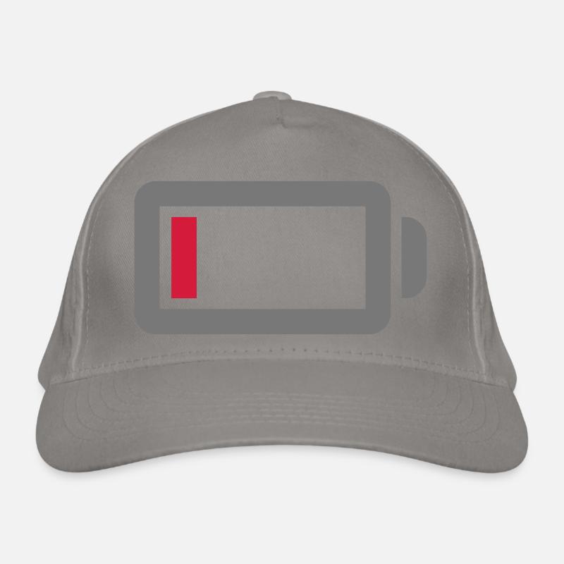 Kein Strom Batterie leer Bio-Baseballkappe