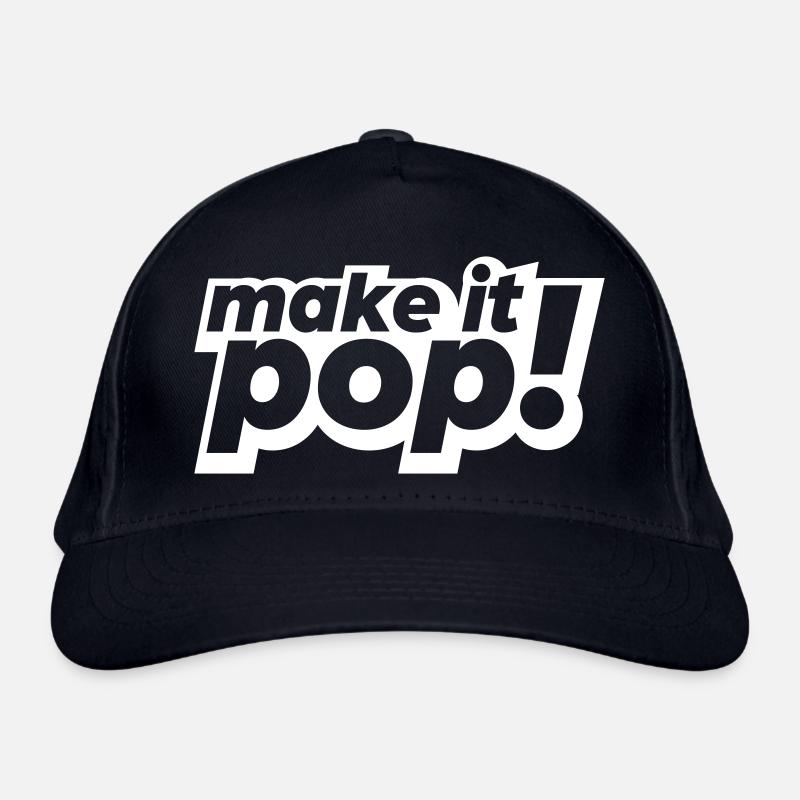make it pop - Organic Baseball Cap - navy