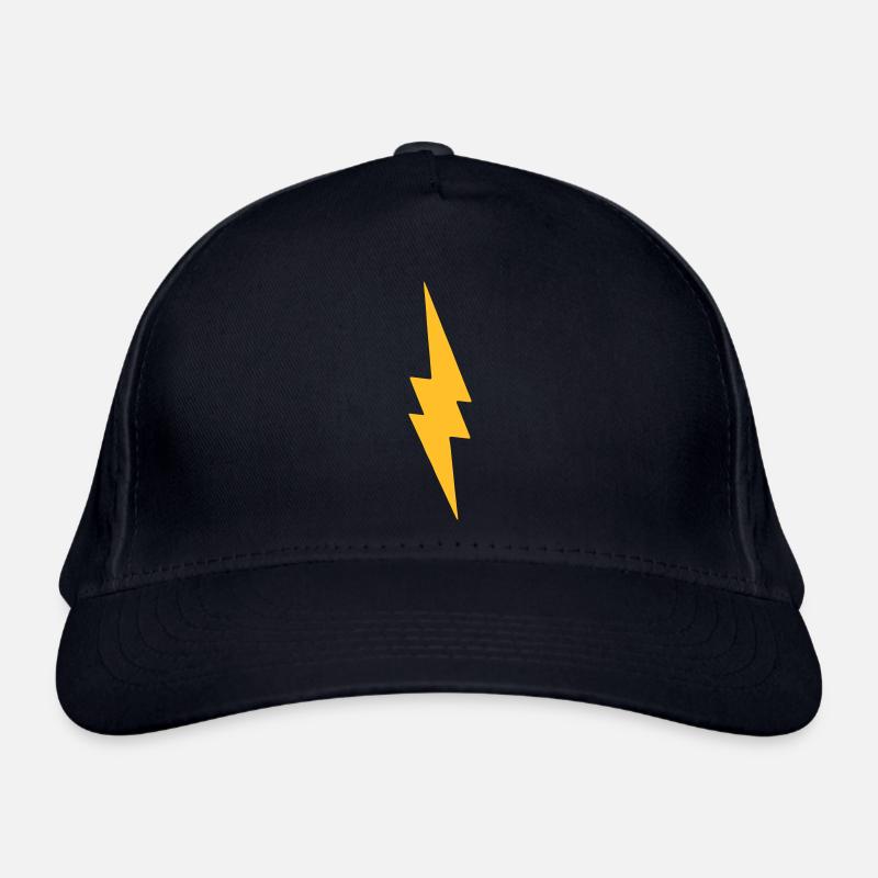 thunderbolt-logo - Organic Baseball Cap - navy