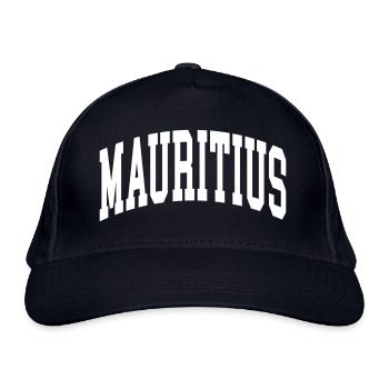 Mauritius - Bio-Baseballkappe - Navy - Vorne