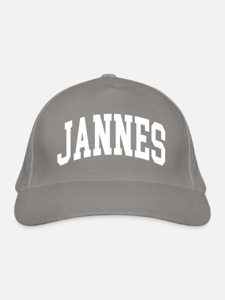 Jannes - Casquette classique bio - gris clair - Devant