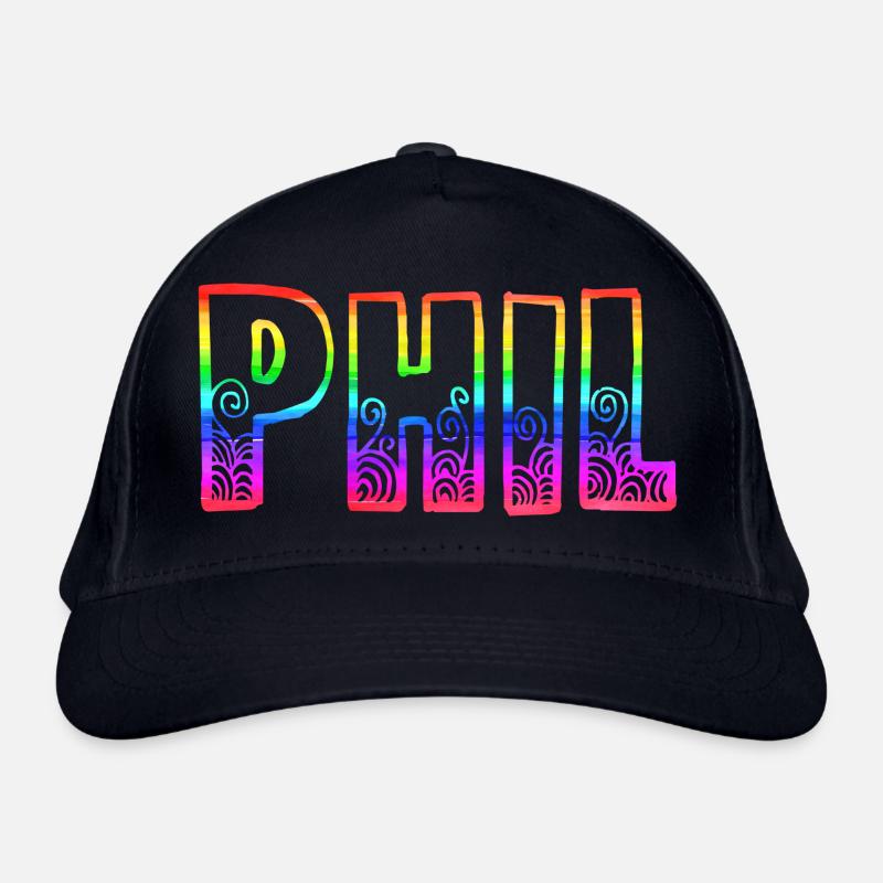 phil rs rainbow Organic Baseball Cap