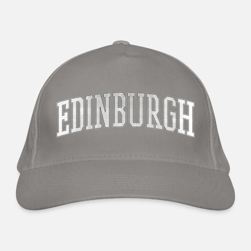 Edinburgh Varsity Bow Font Organic Baseball Cap