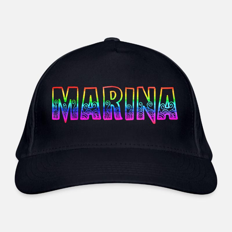 marina rs regenbogen Bio-Baseballkappe