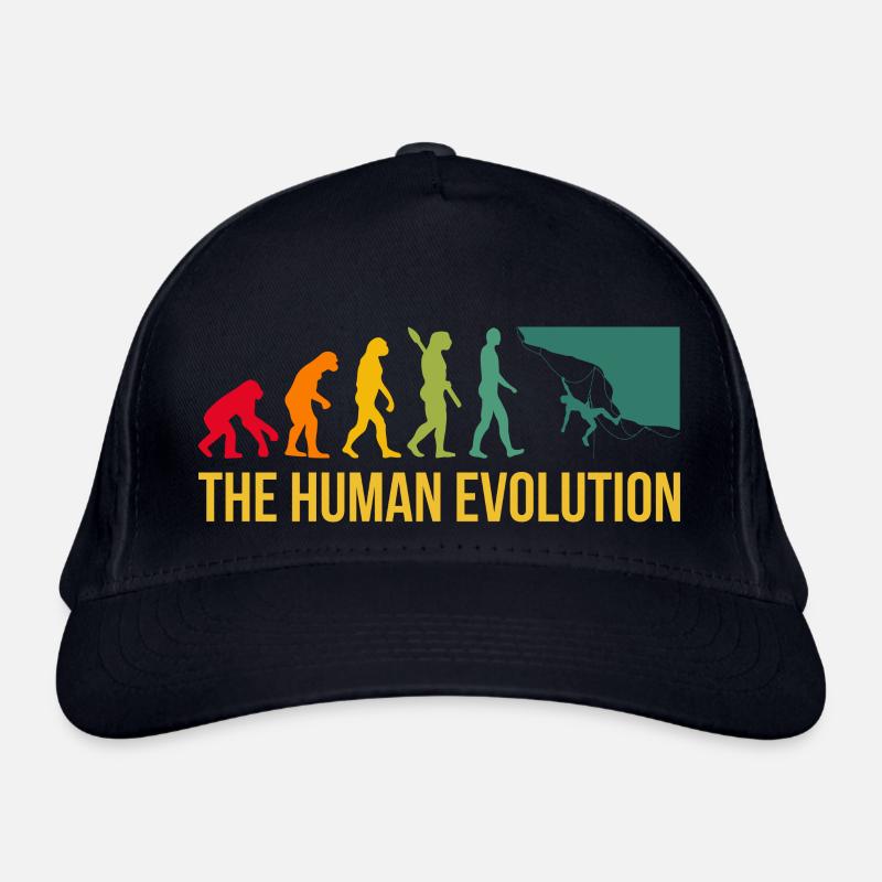 Evolution Graphic Climbing Climber Bouldering Boul Bio-Baseballkappe