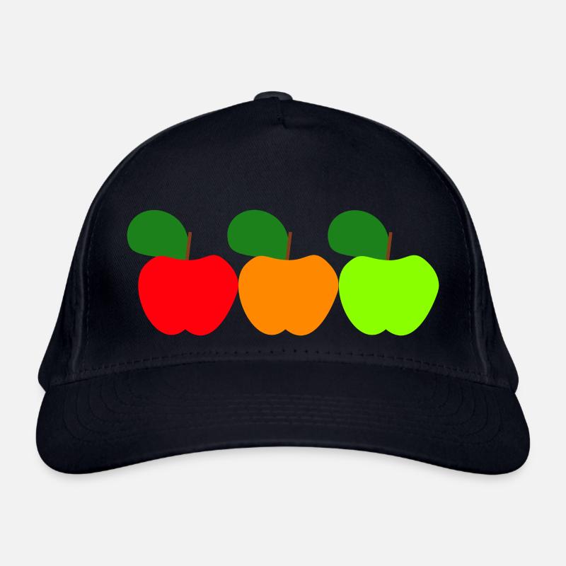 Drei Äpfel Bio-Baseballkappe