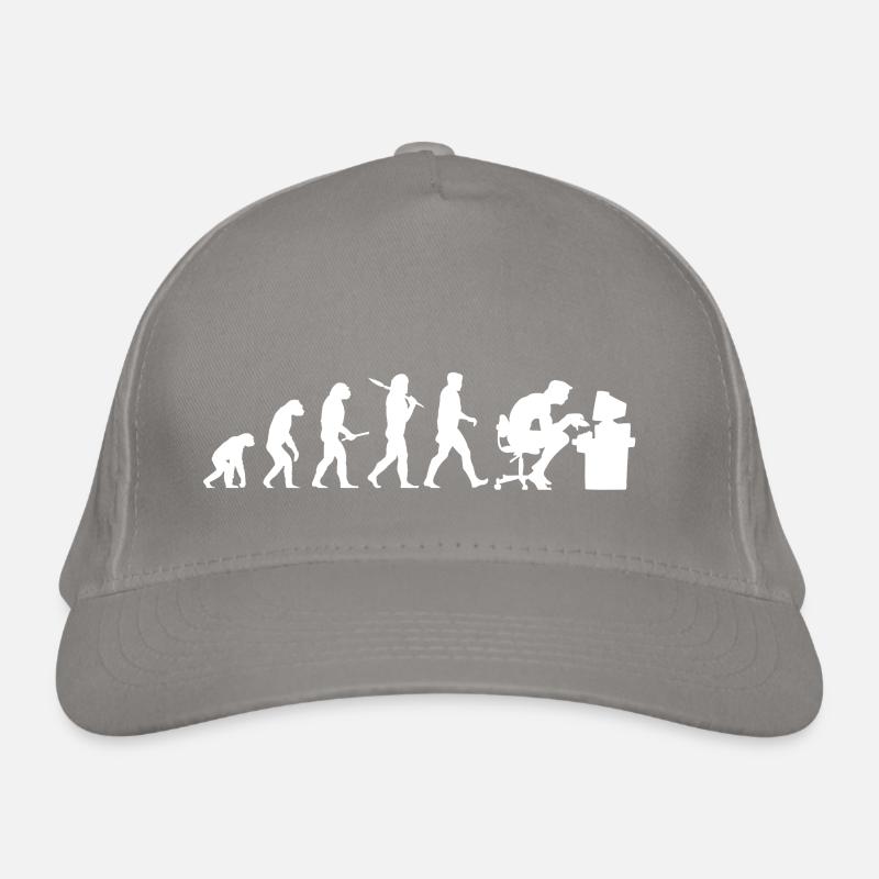 Evolution Computer Nerd! PC Nerd! IT! Technology! Organic Baseball Cap