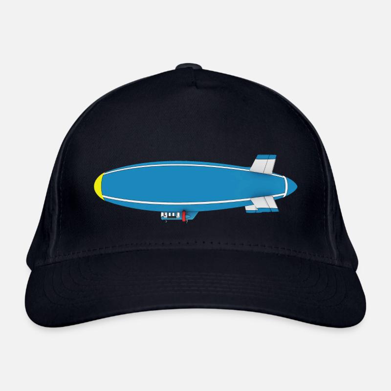 Airship, Zeppelin, Side View Organic Baseball Cap