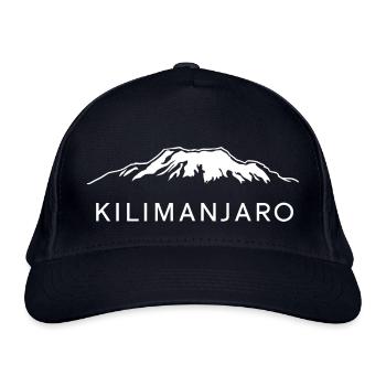 Kilimandscharo Geschenk - Bio-Baseballkappe - Navy - Vorne