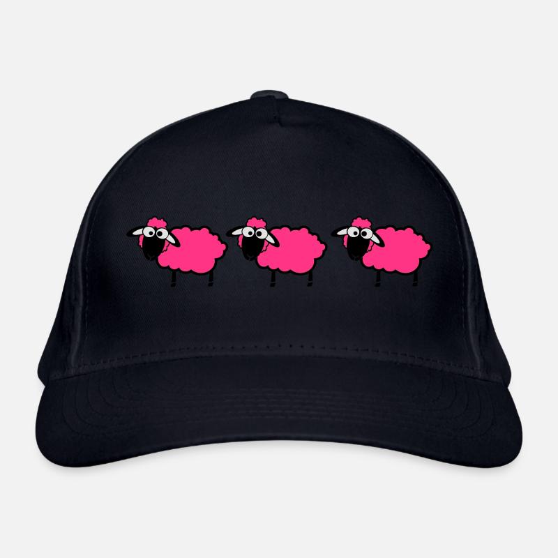 flock sheep Organic Baseball Cap
