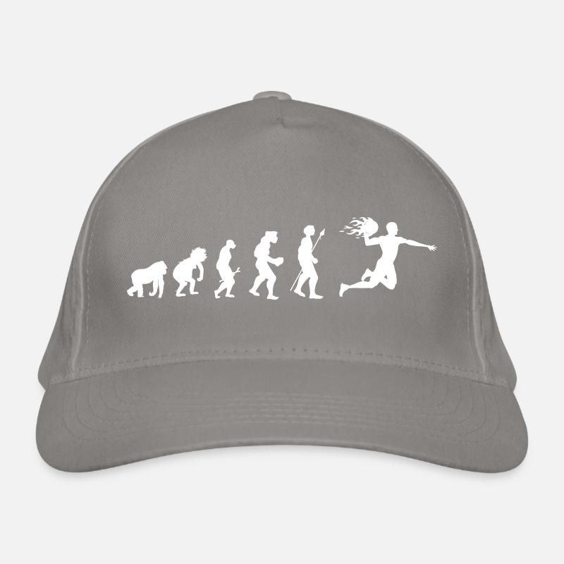 Handball Evolution Geschenkidee Bio-Baseballkappe
