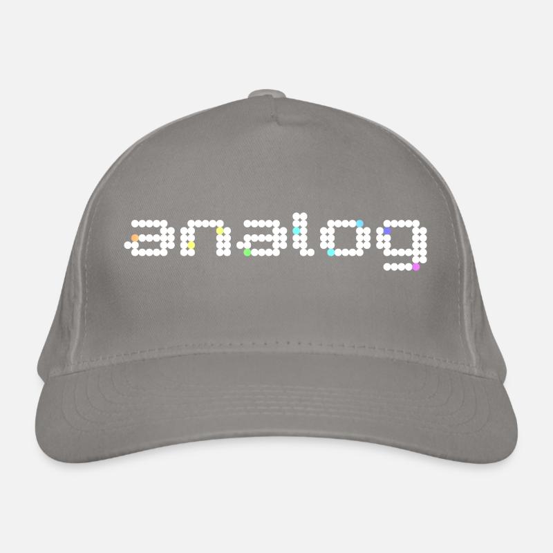 analogique 2 blanc Casquette classique bio
