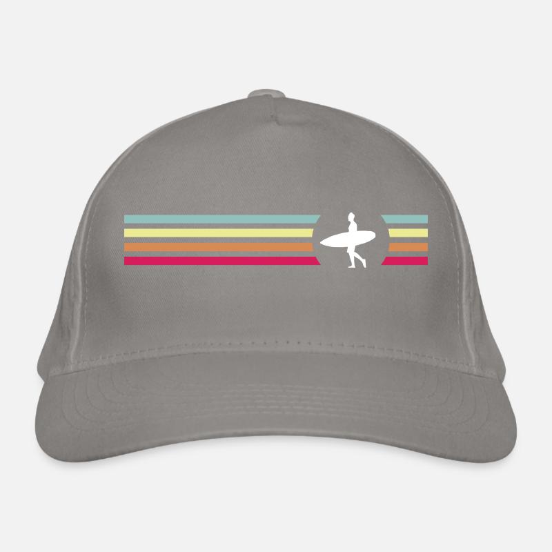 Surf Surfboard Surfer Idée Cadeau Casquette classique bio