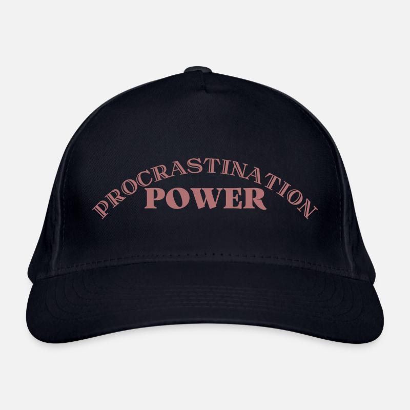 Procrastination power | Idée cadeau étudiant Casquette classique bio