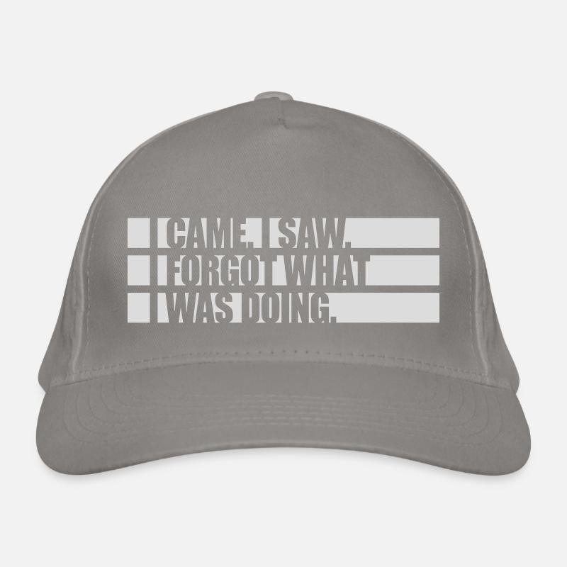 I came saw forget Organic Baseball Cap