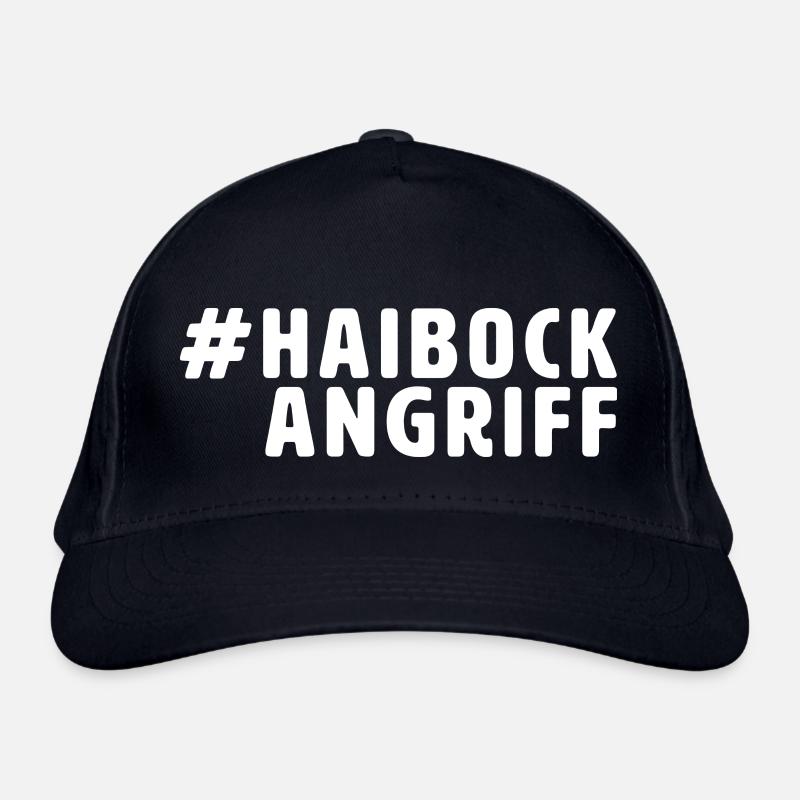 #haibockangriff - Bio-Baseballkappe - Navy