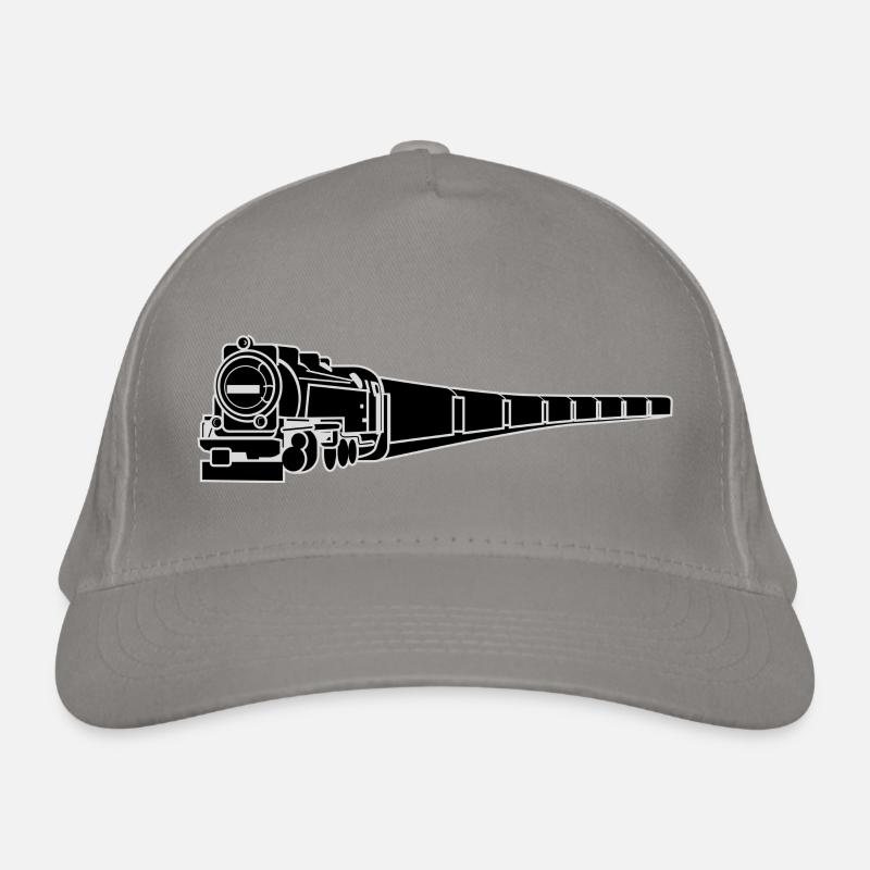 Vinted Retro Railway Train Organic Baseball Cap
