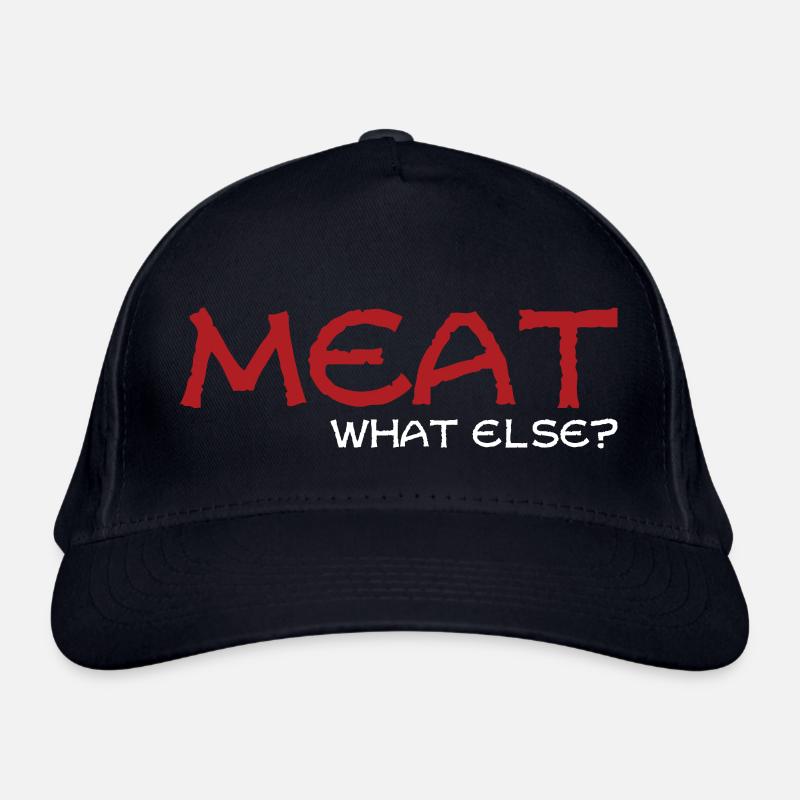MEAT what else gift Organic Baseball Cap