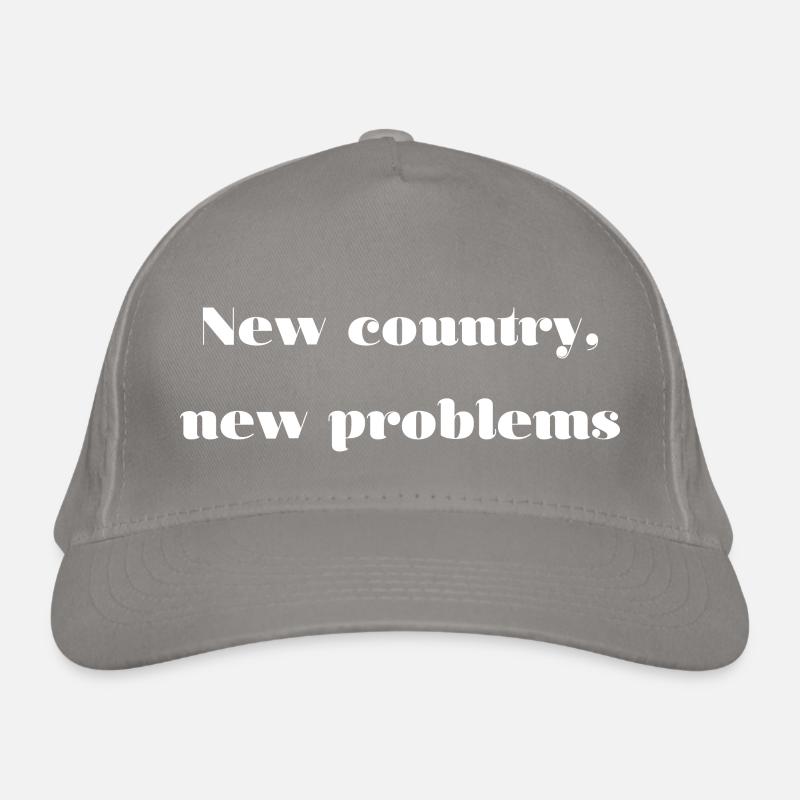 Emigration Problems Saying English Organic Baseball Cap