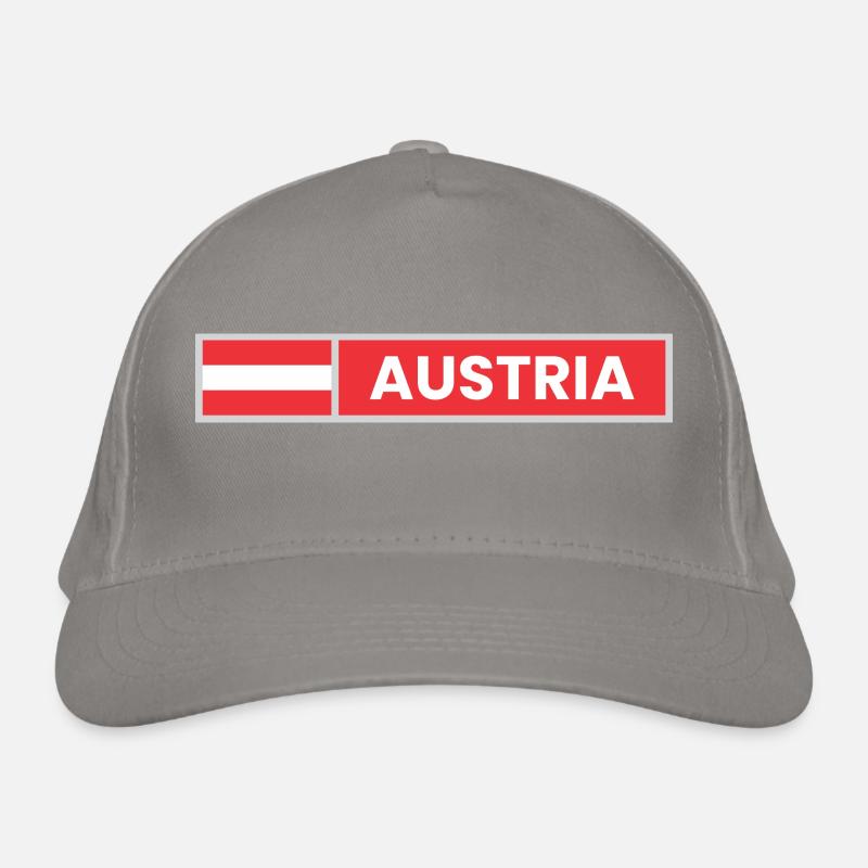 Austria Flag Organic Baseball Cap
