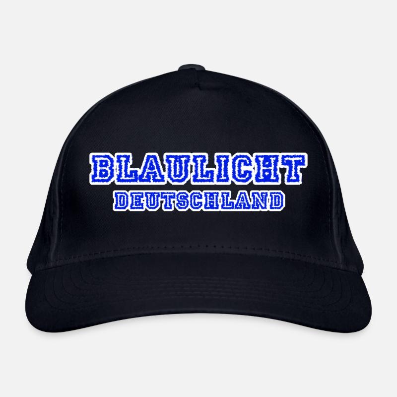 Blaulicht Deutschland Verschwommen Bio-Baseballkappe