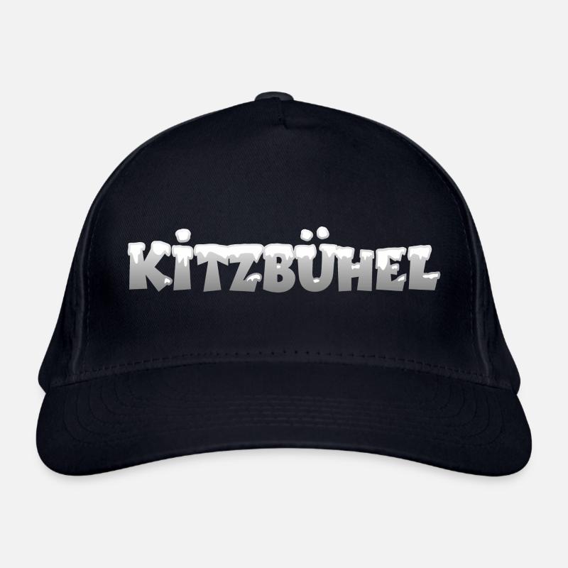 Kitzbühel Schnee Wintersport Bio-Baseballkappe